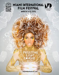 The official poster for the 33rd edition of the Miami International Film Festival