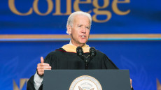Vice President Biden delivering commencement address