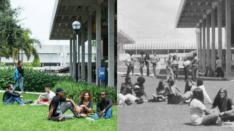 Miami Dade College students in 2016 and 1971