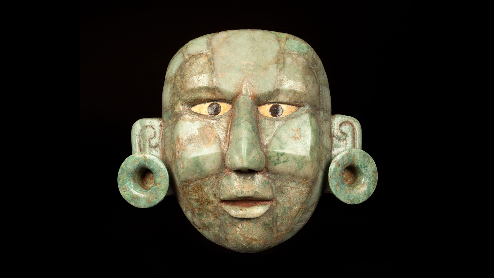Greenstone Mosaic Mask, Mayan