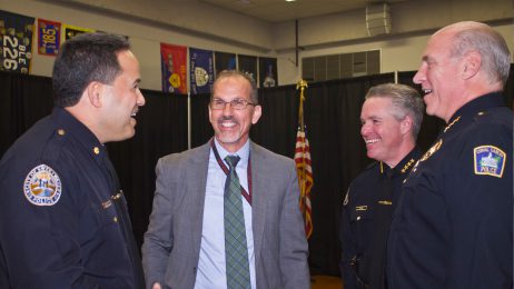 Raimundo Socorro with police officers