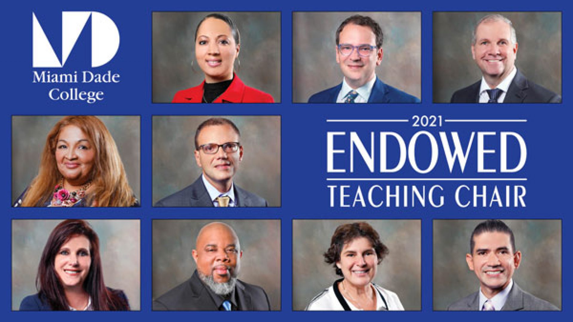 Announcing the 2021 Endowed Teaching Chairs MDC News