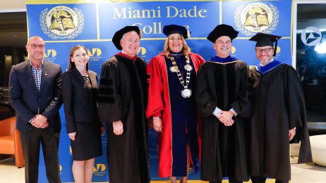 College with President with Ken Griffin and others in leadership