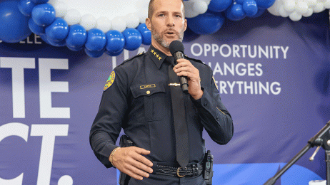 City of Miami Police Chief Edwin Lopez speaks at I AM MDC Day at MDC's North Campus.